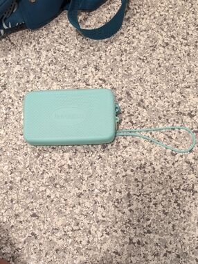 Havaianas Teal Zip Wristlet Pouch